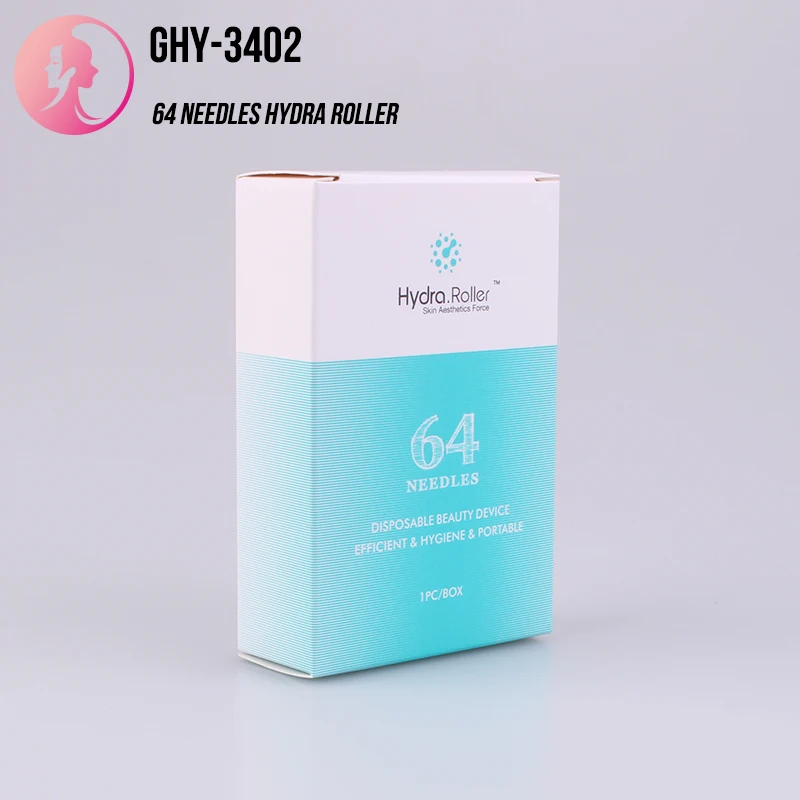 Customization Hydra roller Hydra needles hyaluronic acid roller Titanium Derma Stamp with 64 Titanium Needle