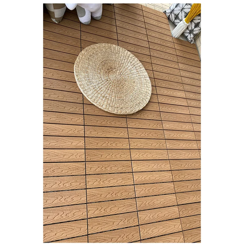 Outdoor Terrace Courtyard Decoration Waterproof Mildew Proof Low Cost Maintenance Environmentally Friendly Wpc Floor