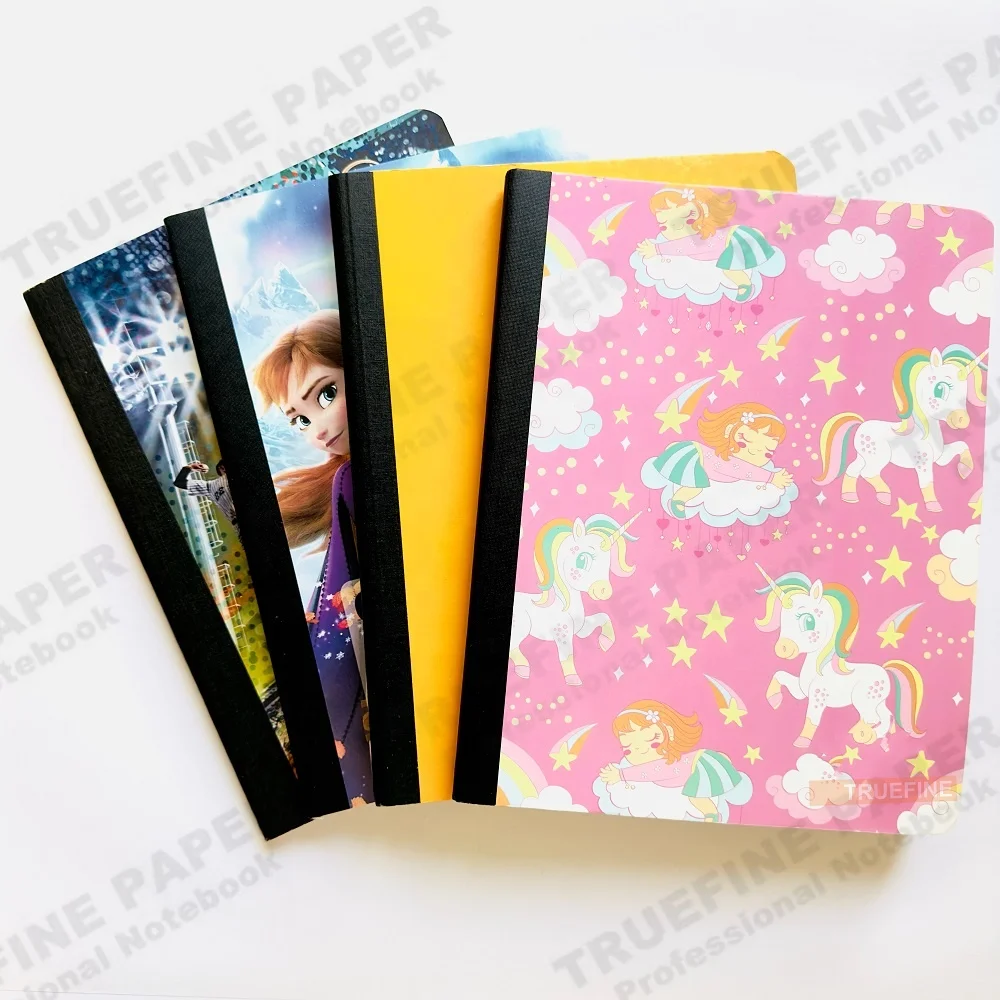 100 Sheet Assorted Marble Colors 4-pack Basics College Ruled Composition Notebook