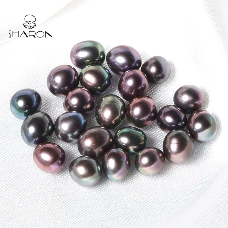 
Wholesale 6.5-7mm AAA Natural Fresh water Peacock Oval Rice Loose Freshwater Pearl 