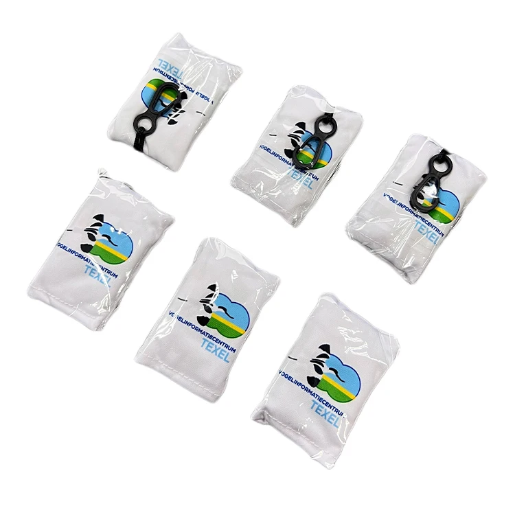 New Design Glasses Cleaning  Cloth With Plastic Clip Keychain