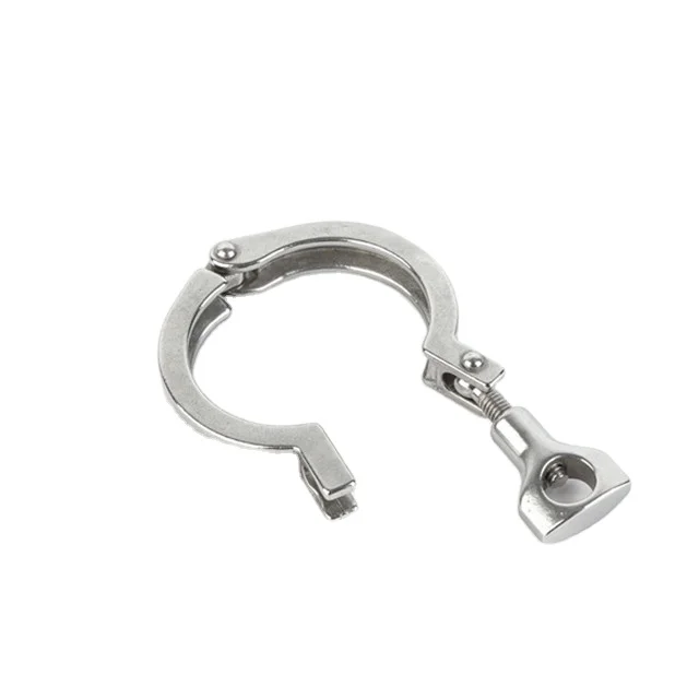 Santhai Heavy Duty Middle Type Single Pin Sanitary Stainless Steel Pipe Clamp