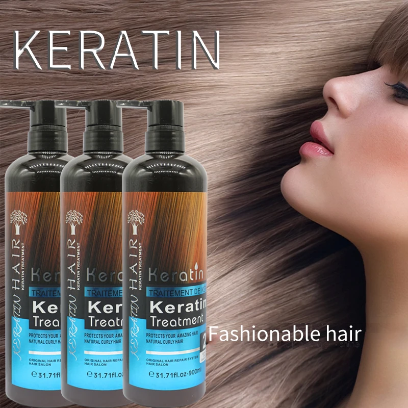 Keratin Hair Products OEM/ODM  Brands Keratin Nutrition Moisturizing Smoothing Shampoo and Hair Conditioner Set For Damage Hair