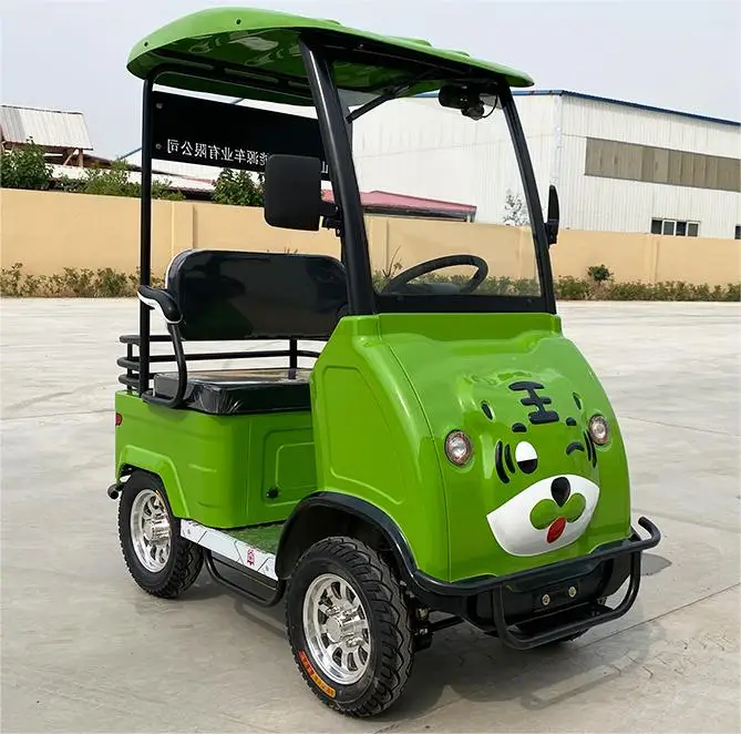 Customized Amusement Park Essential Mini Sightseeing Car 2/4/6-seater Electric Cartoon Patrol Car Low-speed Safety