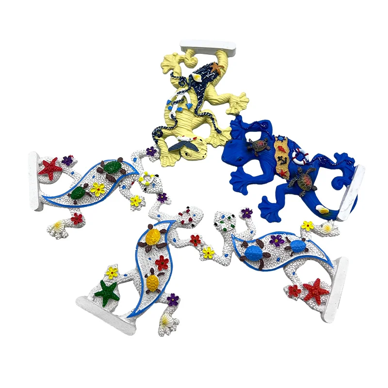 Custom Theme Resin Handicraft Refrigerator Tourist Souvenir Magnet with Magnetic Sticker Fridge Magnets