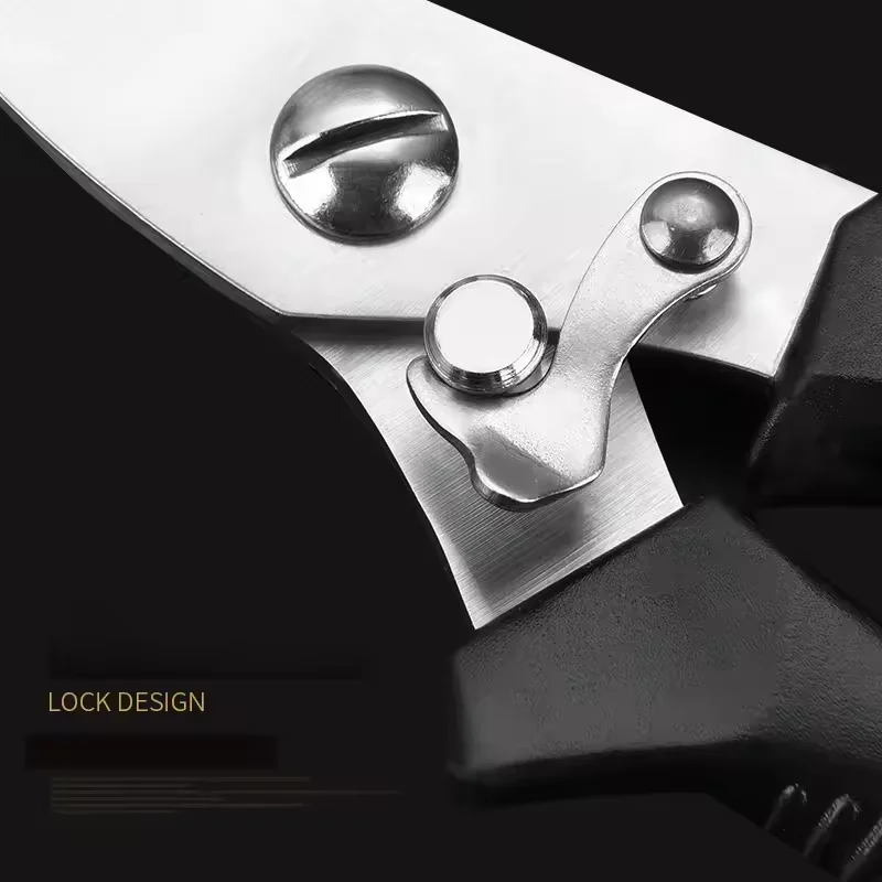 Professional Metal Household kitchen scissors for Chicken Fish Herbs BBQ Poultry Shears