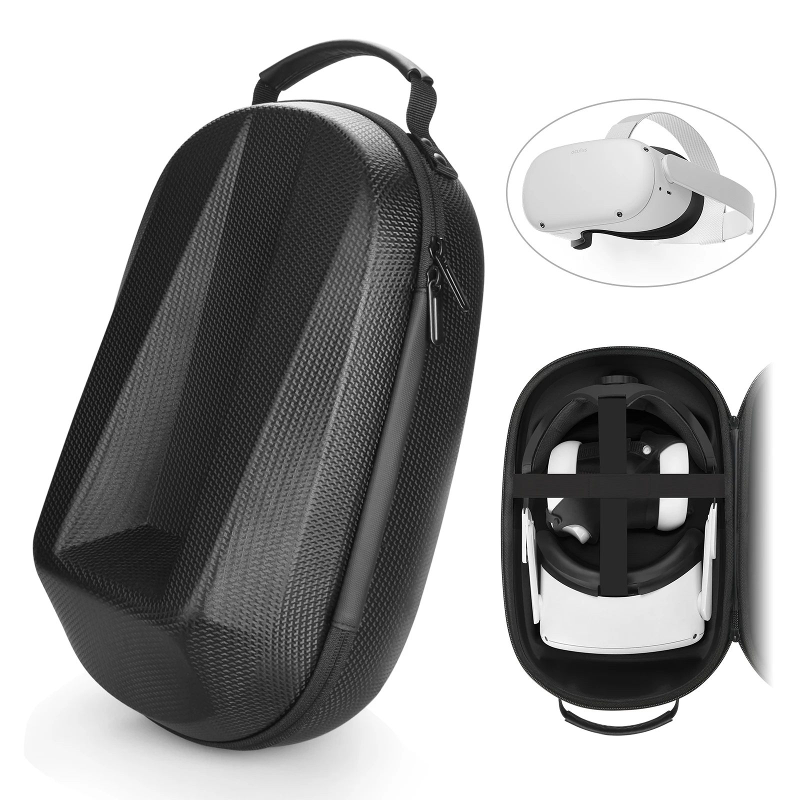Stock 8-in-1 suitcase for Oculus Quest 2 with a variety of accessories, black and gray, two colors can be customized