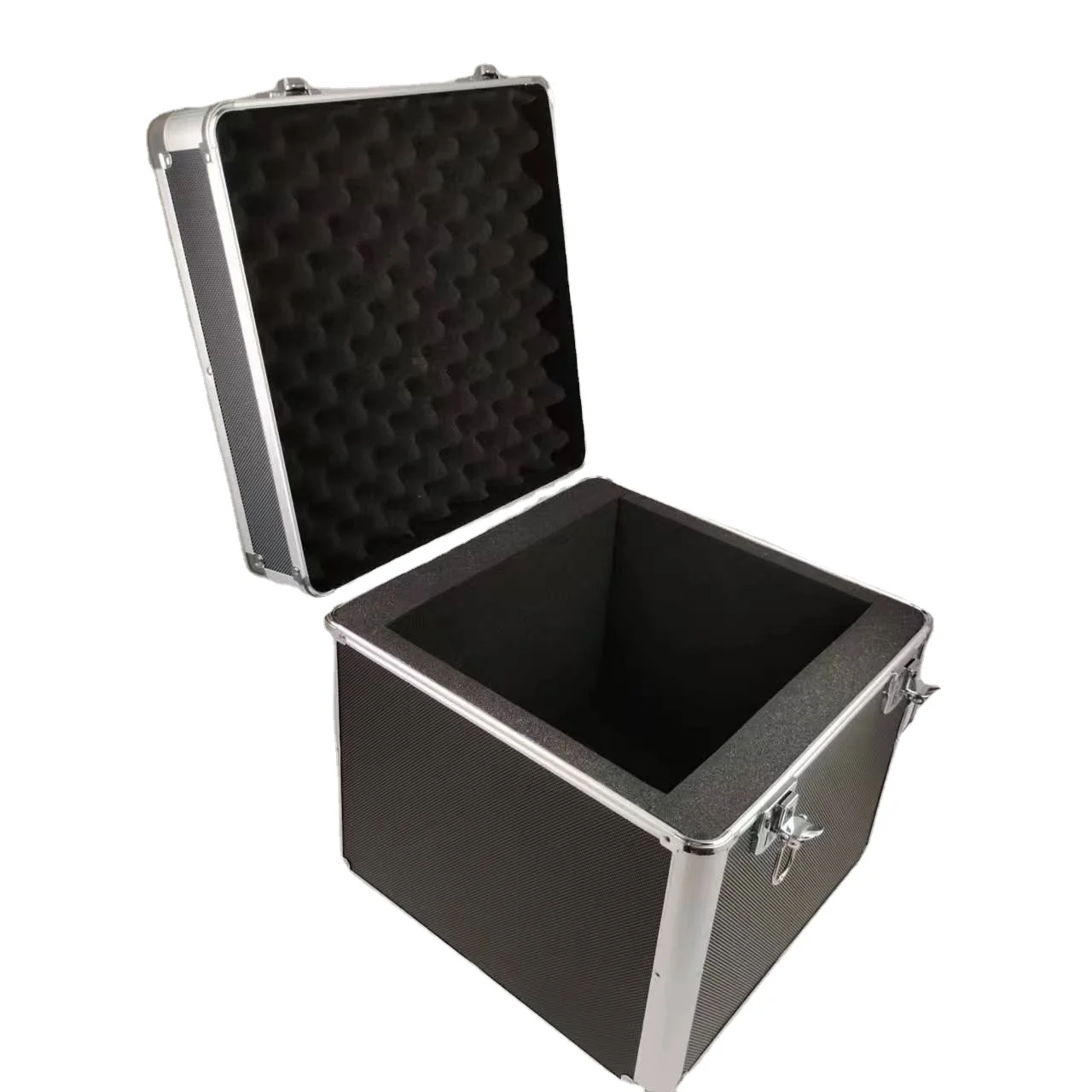Aluminum CD DVD Storage DJ Case,Aluminium MetalDJ Large Flight Box,CD DVD Empty Carry Case,Silver Aluminium DJ Flight Carry Case