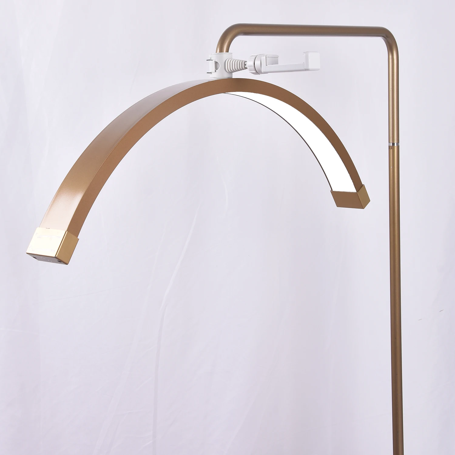 FOSOTO Half Moon Ring Light for Lashes Studio lights LED Photography Light with Stand Floor lamps for Eyelash Extension Beauty