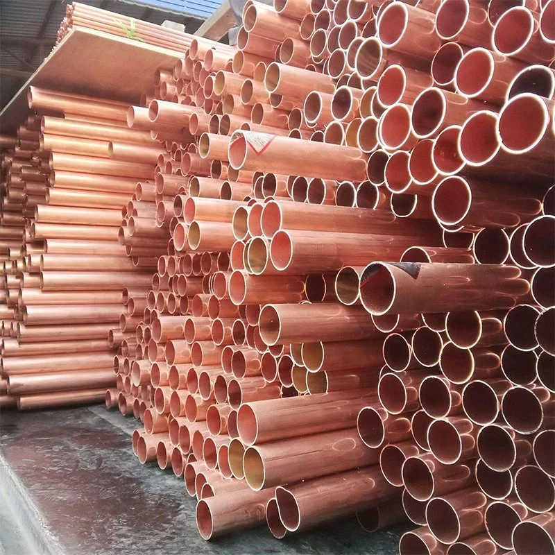High Quality Copper Pipe China Manufacturer Pure 99.9% Factory Price Metal Seamless Tube straight pipe