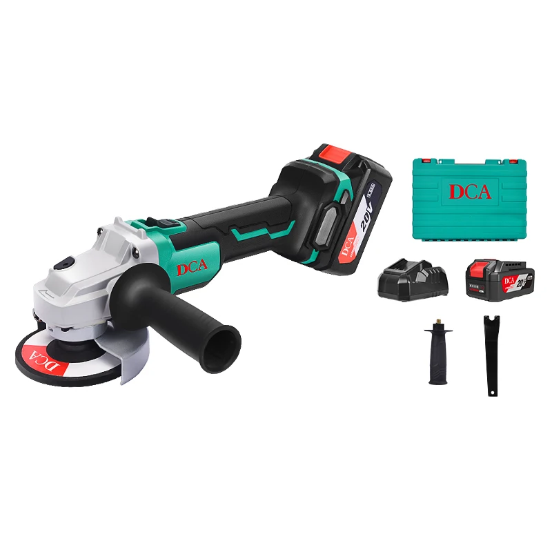 DCA new model 115mm 5.0Ah Mini Cordless  Angle Grinder Machine with brushless motor