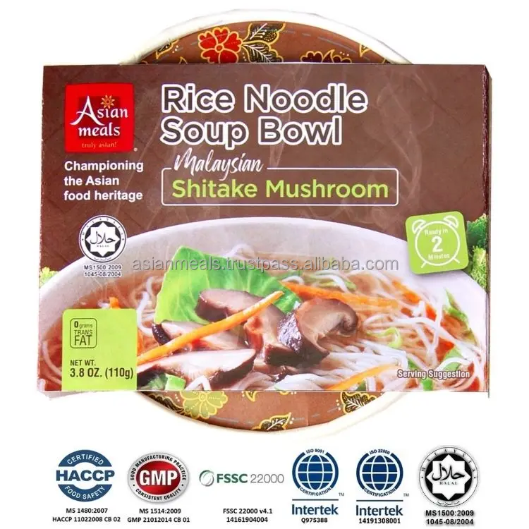 Высококачественный ароматный гриб Shitake миска для быстрого приготовления лапши риса супа Малазийская