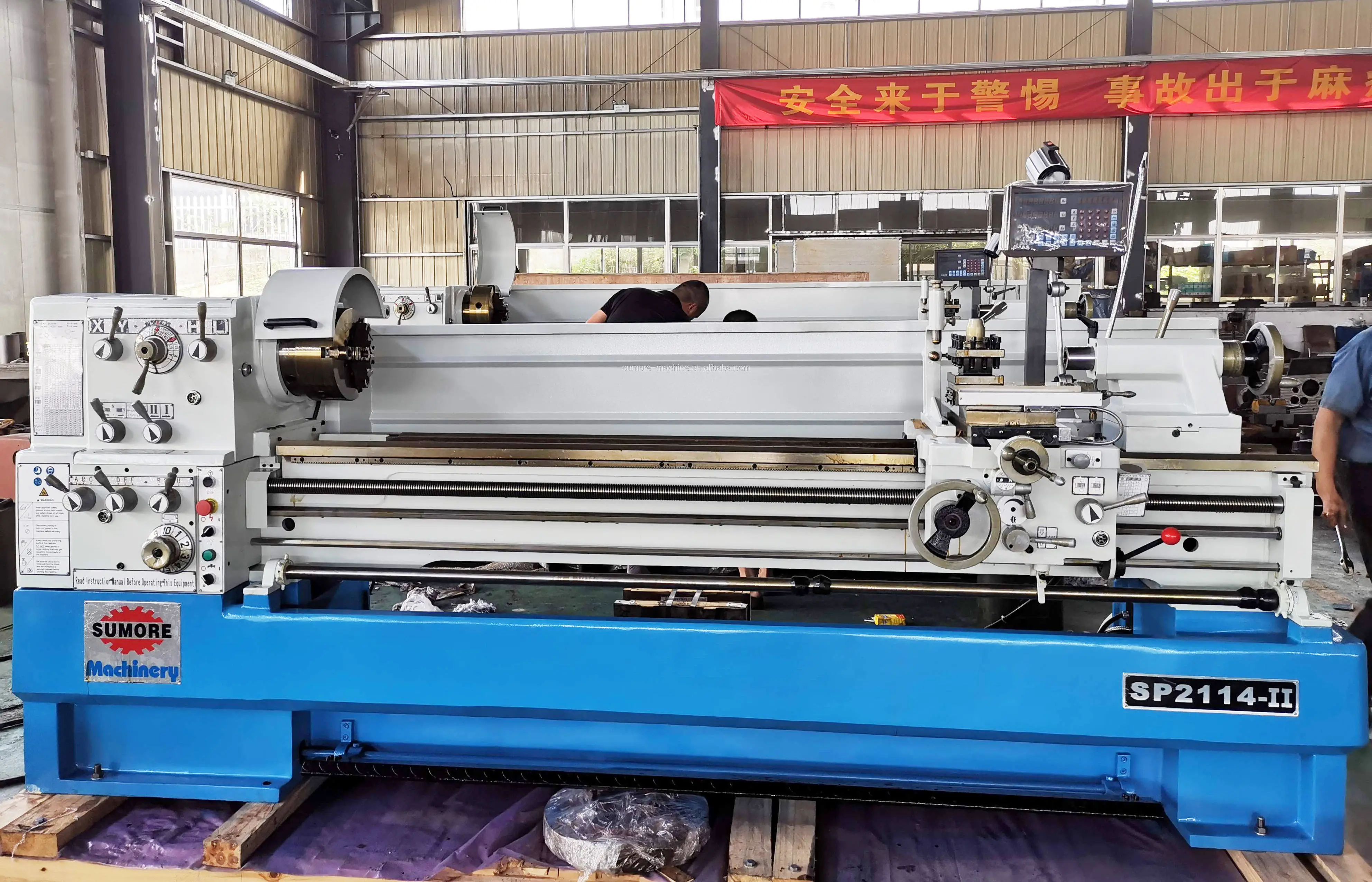 410/460mm Lathe C6241 C6246 New Design 1/1.5/2 M Parallel Manual Gap Bed Lathe Machine for Metal SP2114