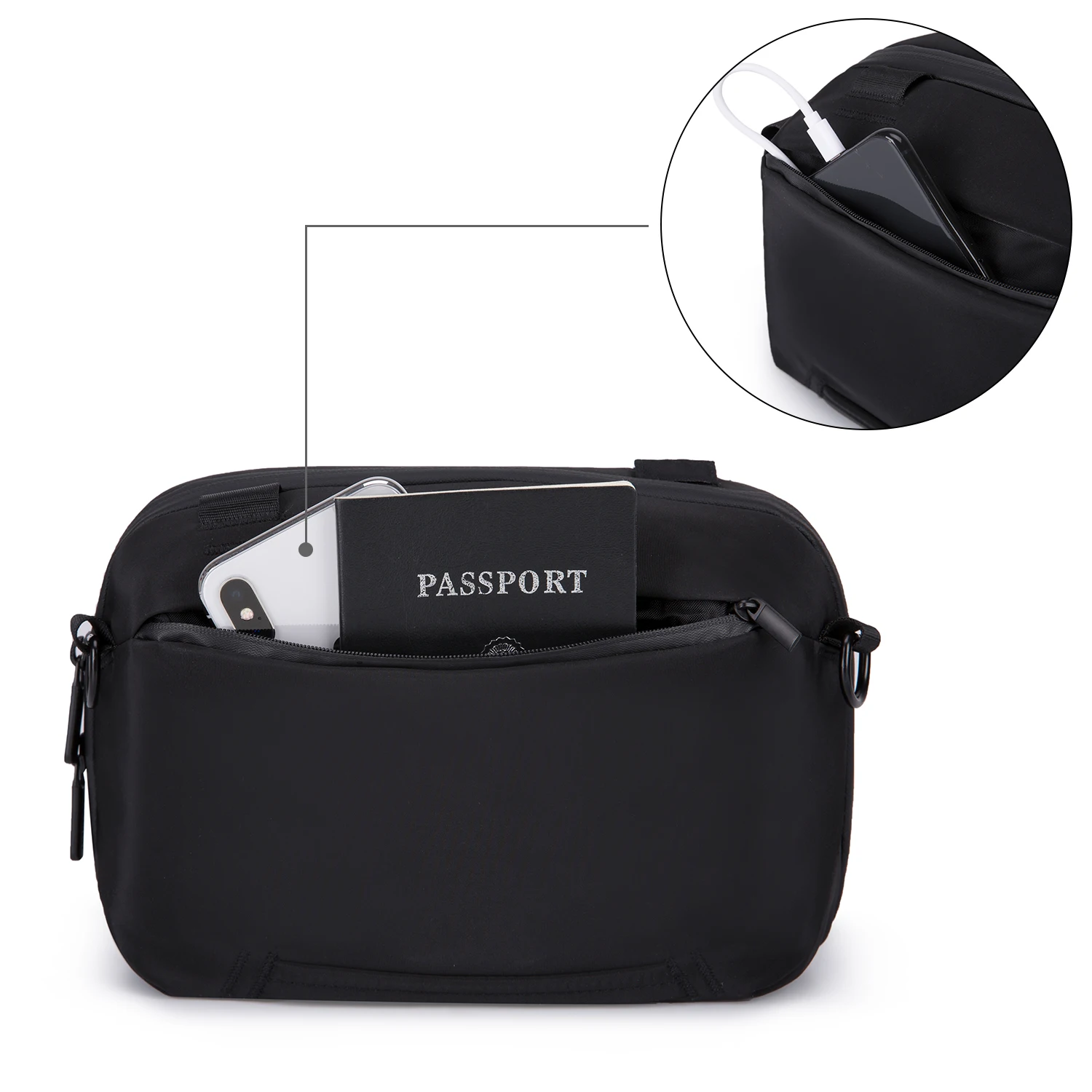 Custom Logo Travel gadget organizer electronics accessories carry bag digital storage cable bags