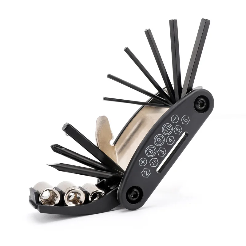 Bicycle Accessories Bicycle Repair Kit 16 in One Multi-functional Mountain Bike Repair Tools Kit Folding Wrench Set