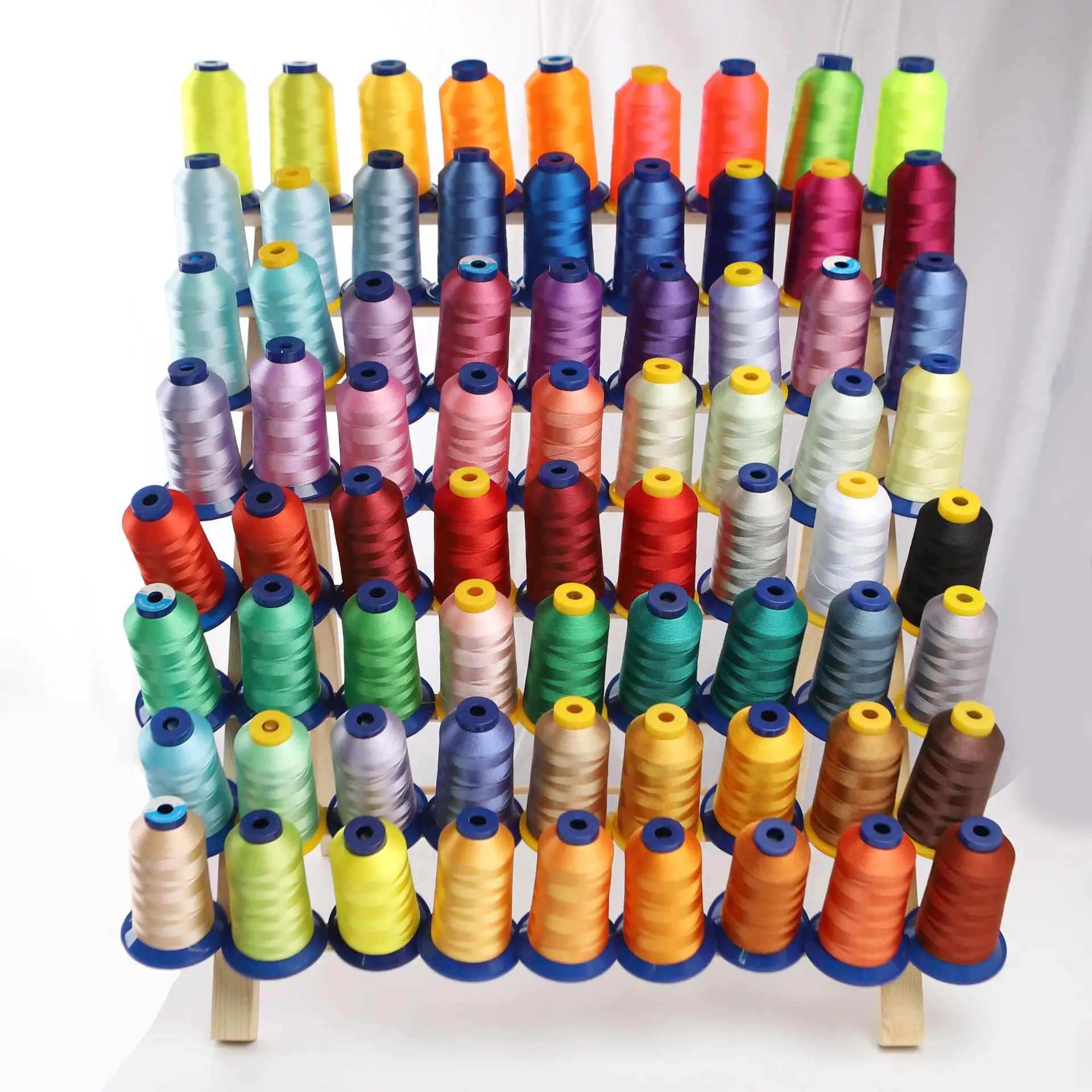 120D/2 4000M Polyester Embroidery Thread High Speed Multi Head Computerized Embroidery Thread Tassel Thread