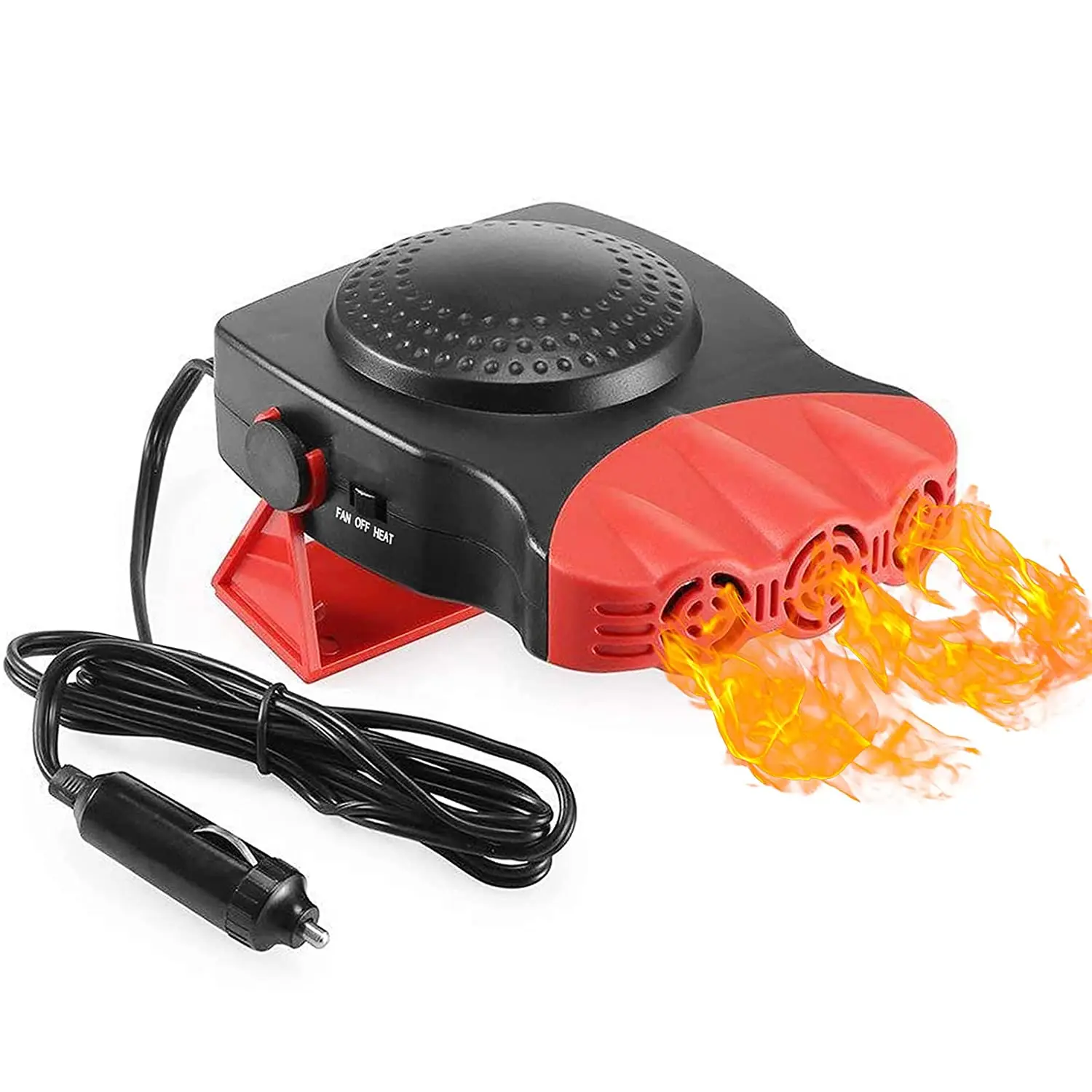 New Car Heater Air Cooler Fan Windscreen Demister Defroster 12V Electric Heating Portable Auto Dry Quick Heating Car Heater Fan