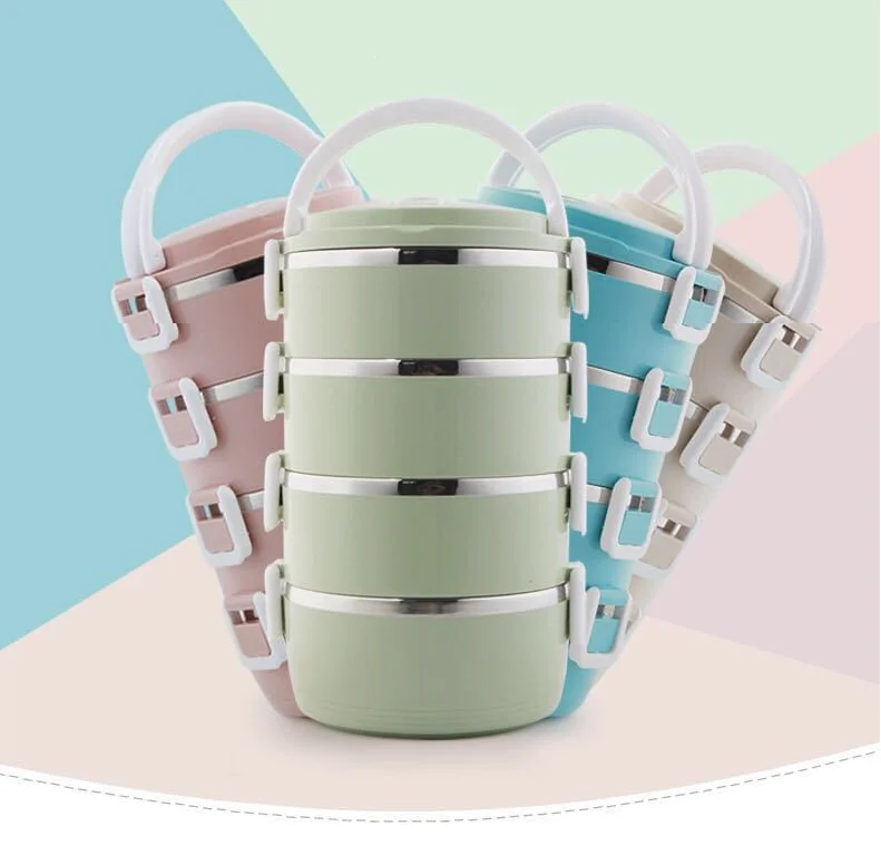 1L To 2L Metal Luncheaze Lunch Box stainless Steel Personalised Thermos Bento Lunch Boxes Insulated Food Container