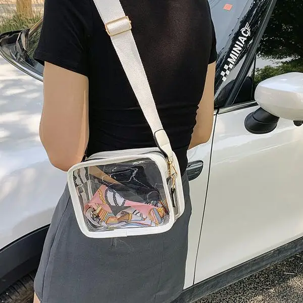 pink color Cross body new  jelly mobile phone casual foreign styleshoulder small square bag for lady