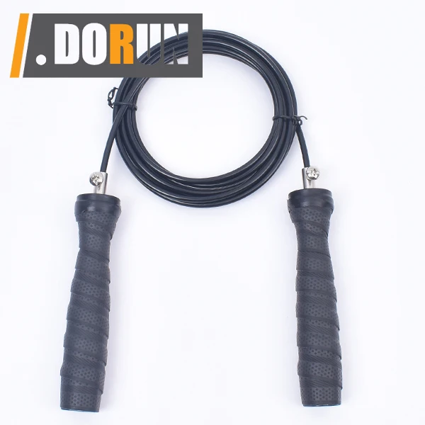 Quick Adjustable Jump Rope Wraps Cover Handle Tangle-Free Rapid Speed Jumping Rope Cable with Ball Bearings