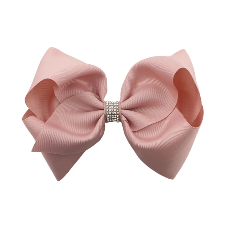 HCArtware 8 inch jojo bow hair clips for girls 20 colors Ribbon hair accessories for girls Customizable colors