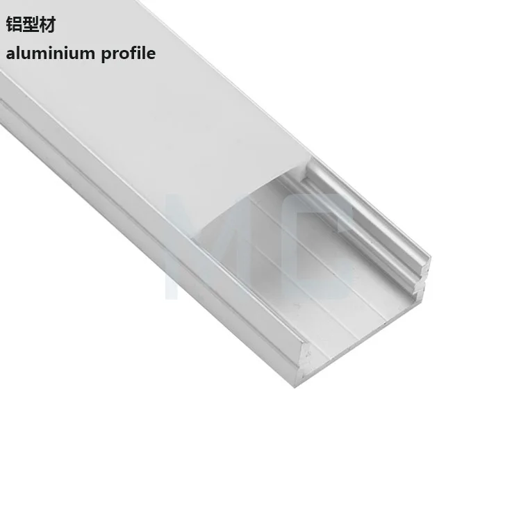 23*10 mm Surface Led Aluminum Extrusion With Diffused Cover led aluminum housing  aluminum profile for led strips