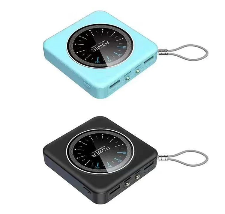 new fashion clock design mini power bank 10000mAh Dual Usb Custom Logo powerbank 10000mah fast charging clock power bank