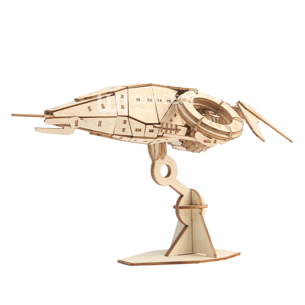 3D Starship model Puzzle Laser Cut Wood Puzzle Dongguan Manufacturer Original Home Decor Unisex Wood Car Wooden Truck
