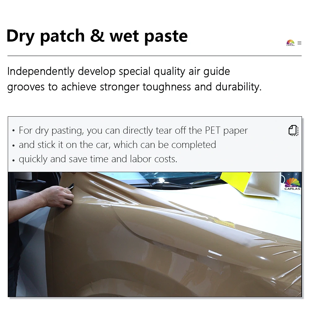 CARLAS Full Car Wrap Color Change PPF Colour PPF Film Sticker Car Wrapping PPF Roll Car Protection Sticker