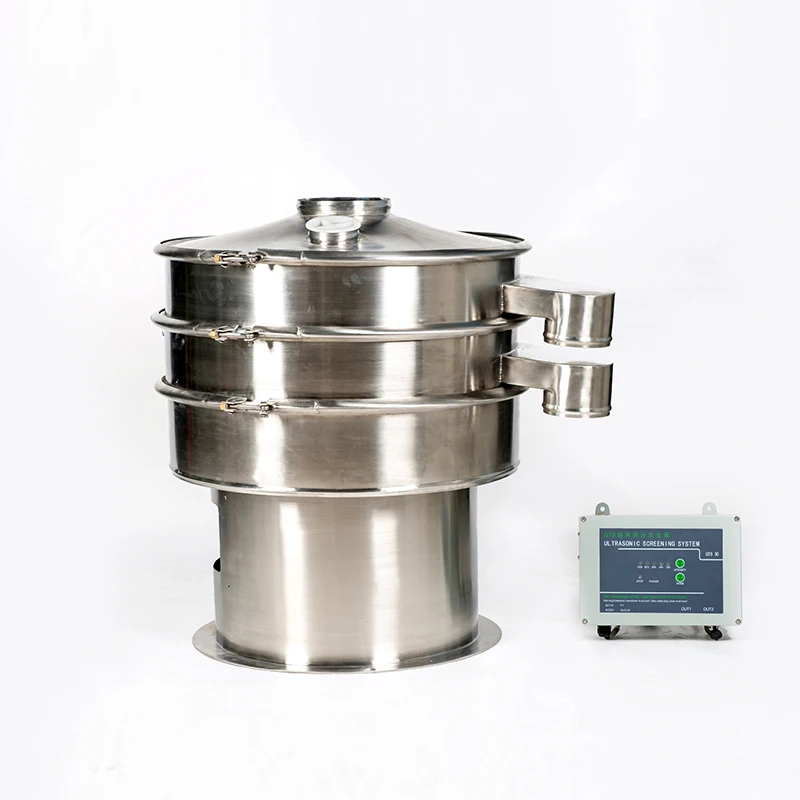 20 micron circular ultrasonic chia seed vibrating sieve rotating vibrating screen