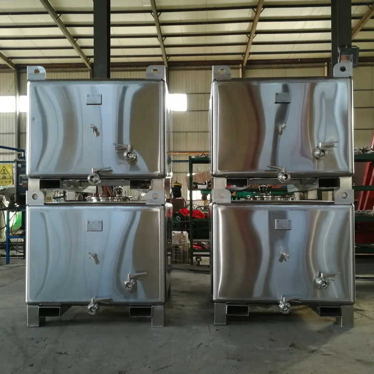 hot sale Stainless steel IBC wine storage transport tank