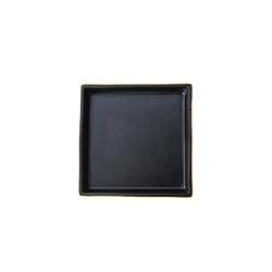 Phnom Penh Ceramic Plate Western Steak Tableware Black Frosted Anti-Scratch Swing Plate Porcelain Fruit Plate