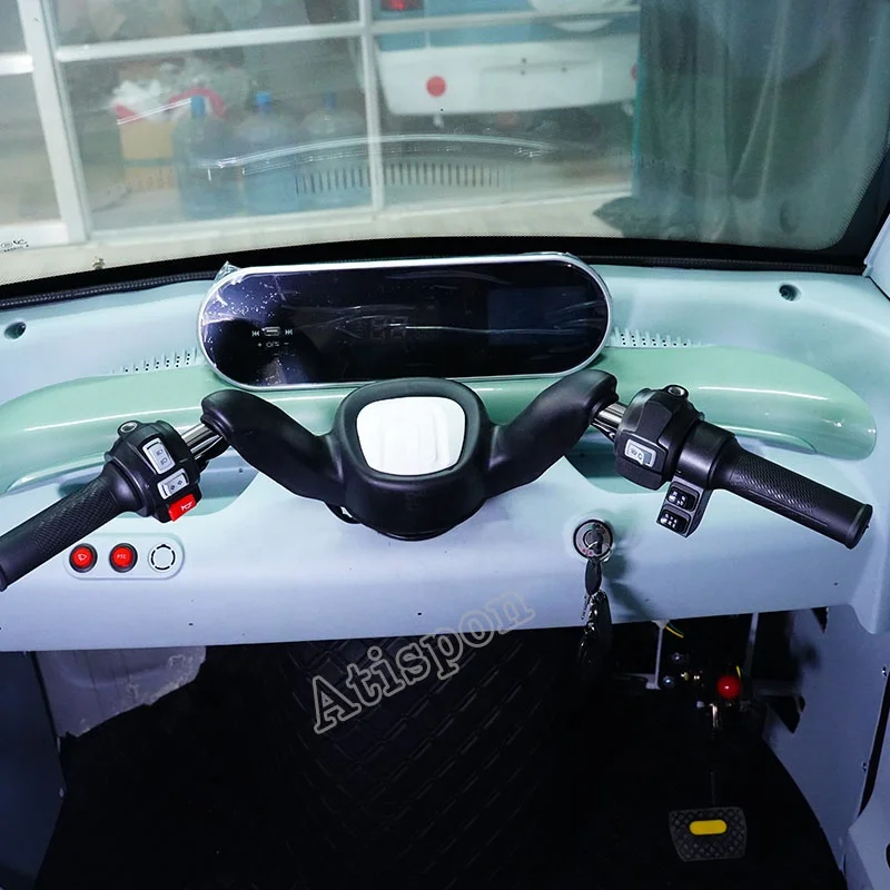 OEM 3 Wheel Taxi Motorcycle Passenger 1000W/1200W Enclosed Scooter Tricycle Electric For Sale
