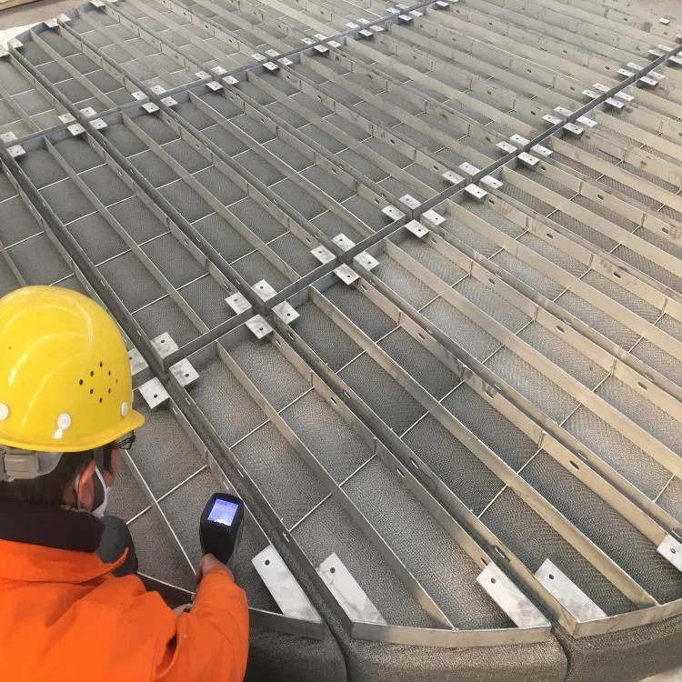 Metal Wire Mesh Demister Pad Filter with Density of 144kg/cbm