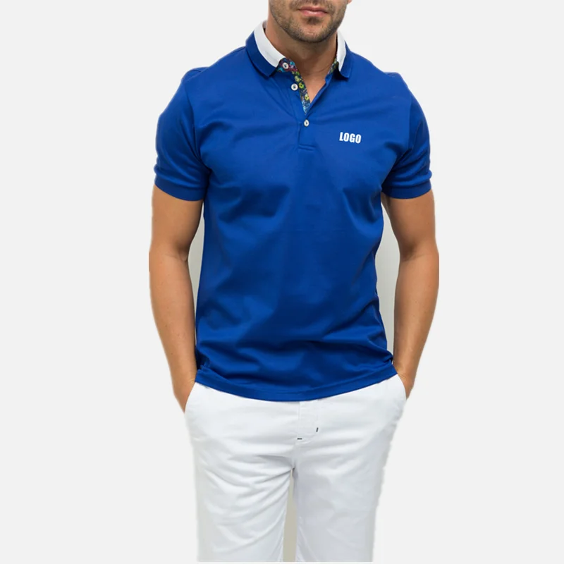 Рубашка-поло из мерсеризованной хлопчатобумажной ткани