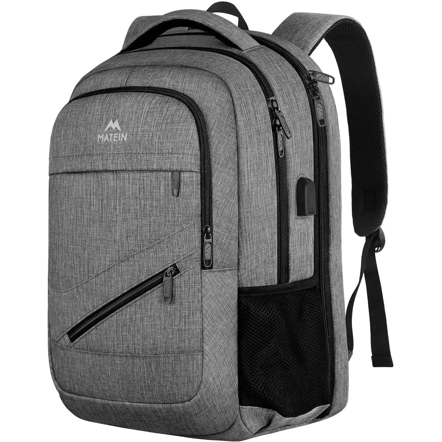New Fashion Laptop Bag 17 Inches Men USB Charging Durable School Smart Bag Pack Water Resistant Business Backpack Anti Theft