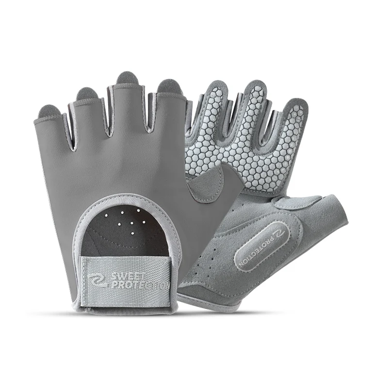 Custom Gel Padded Half Finger Sport Women Fitness Weight Lifting Gym Gloves