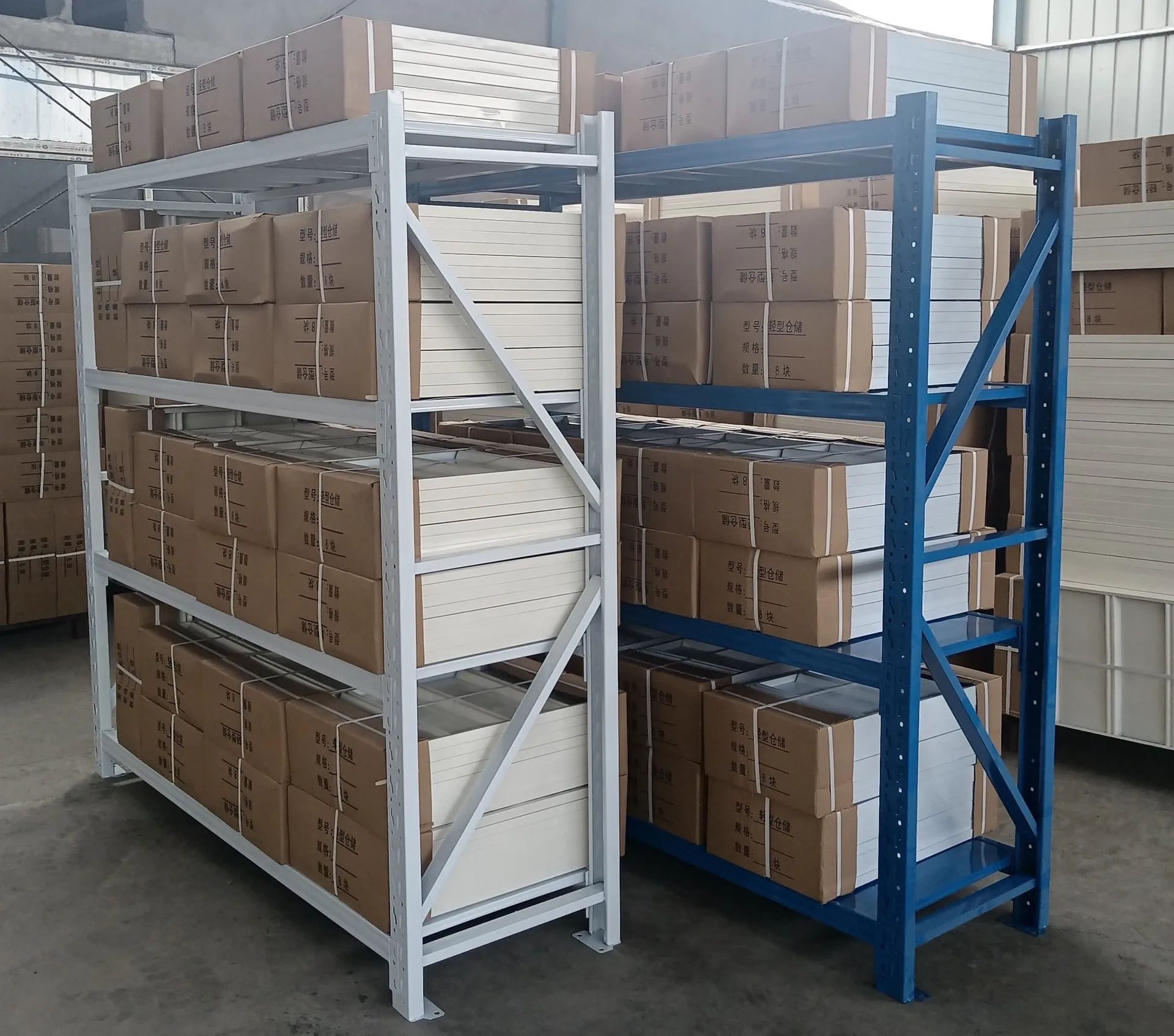 200 кг/слой, стеллажная система для хранения на складе, сверхпрочная стальная металлическая полка без болта для завода