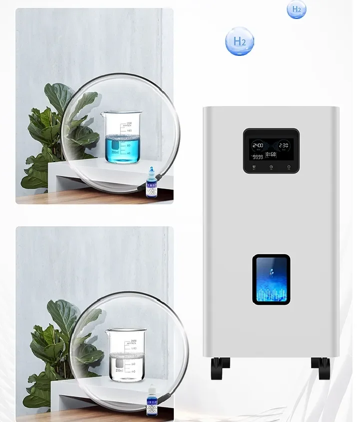 1500-3000ml SPE Adjustable flow hydrogen oxygen separation type  99.99% High Purity Water Generator Hydrogen Inhalation Machine