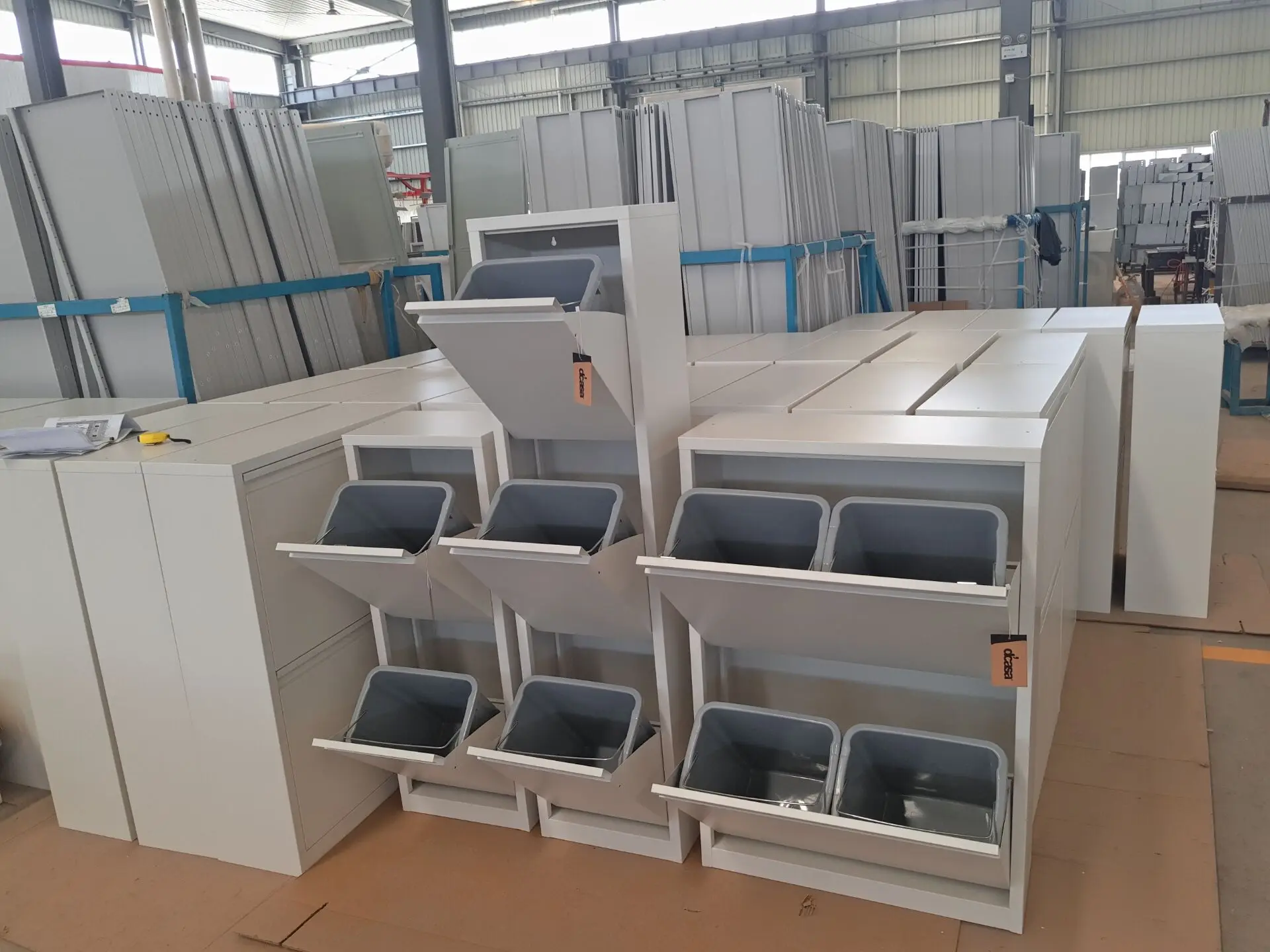 steel recycling trash bin sorting garbage bins dual trash and recycling bin recycling cabinet