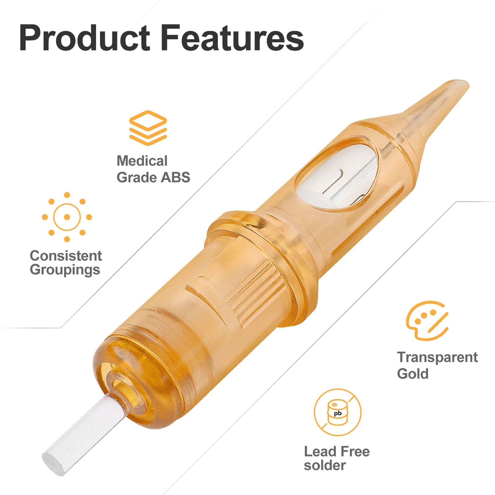 manufacturer direct sales  makeup gold disposable  Tattoo  Cartridge needle