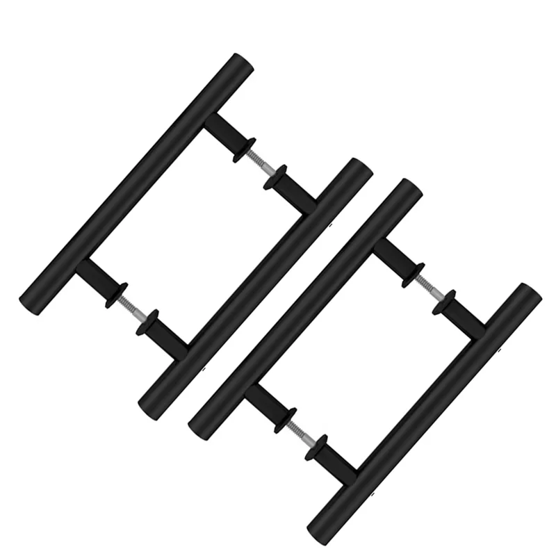 Customized new material bathroom door handle stainless steel handle glass door handle