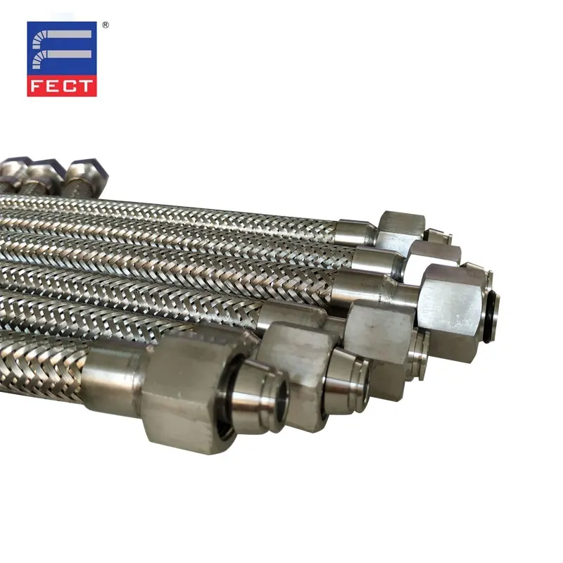 Гибкий металлический шланг из нержавеющей стали с угловым фитингом/Плетеный гофрированный фланцевым