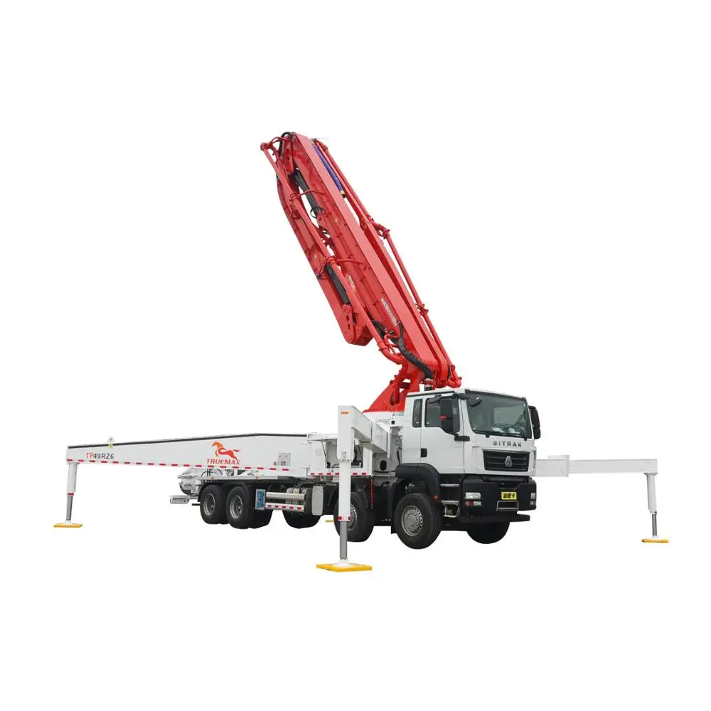Truemax 49M concrete machinery truck mounted concrete schwing boom pump for sale
