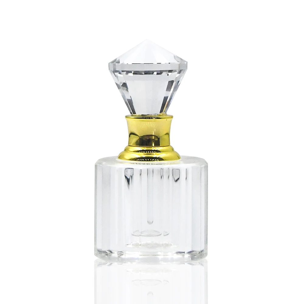 Hot Sale Spot 3ml 6ml Crystal Perfume Bottle Small Size Easy to Carry Crystal Essential Oil Bottle with Dripping Stick