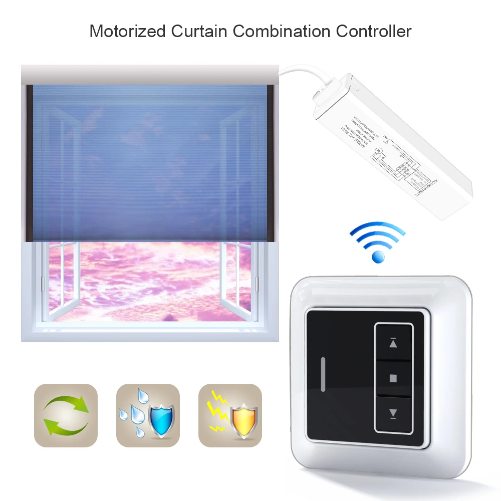 Universal Wireless Remote Control Transmitter Switch For Motorized Tubular Motors 1CH