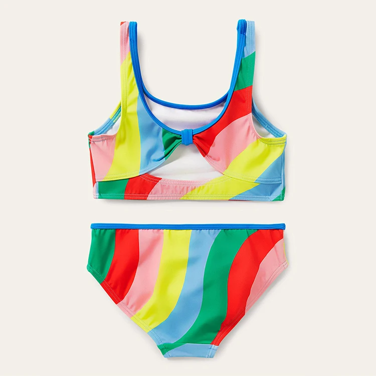 Custom Kids Swimsuit Two Piece Sublimation Print Cute Beachwear Kids Swimwear Girls
