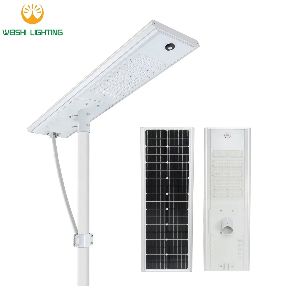 CCTV Camera Solar Road Light High Quality Lithium Battery All in One Solar Street Light 80w High Quality
