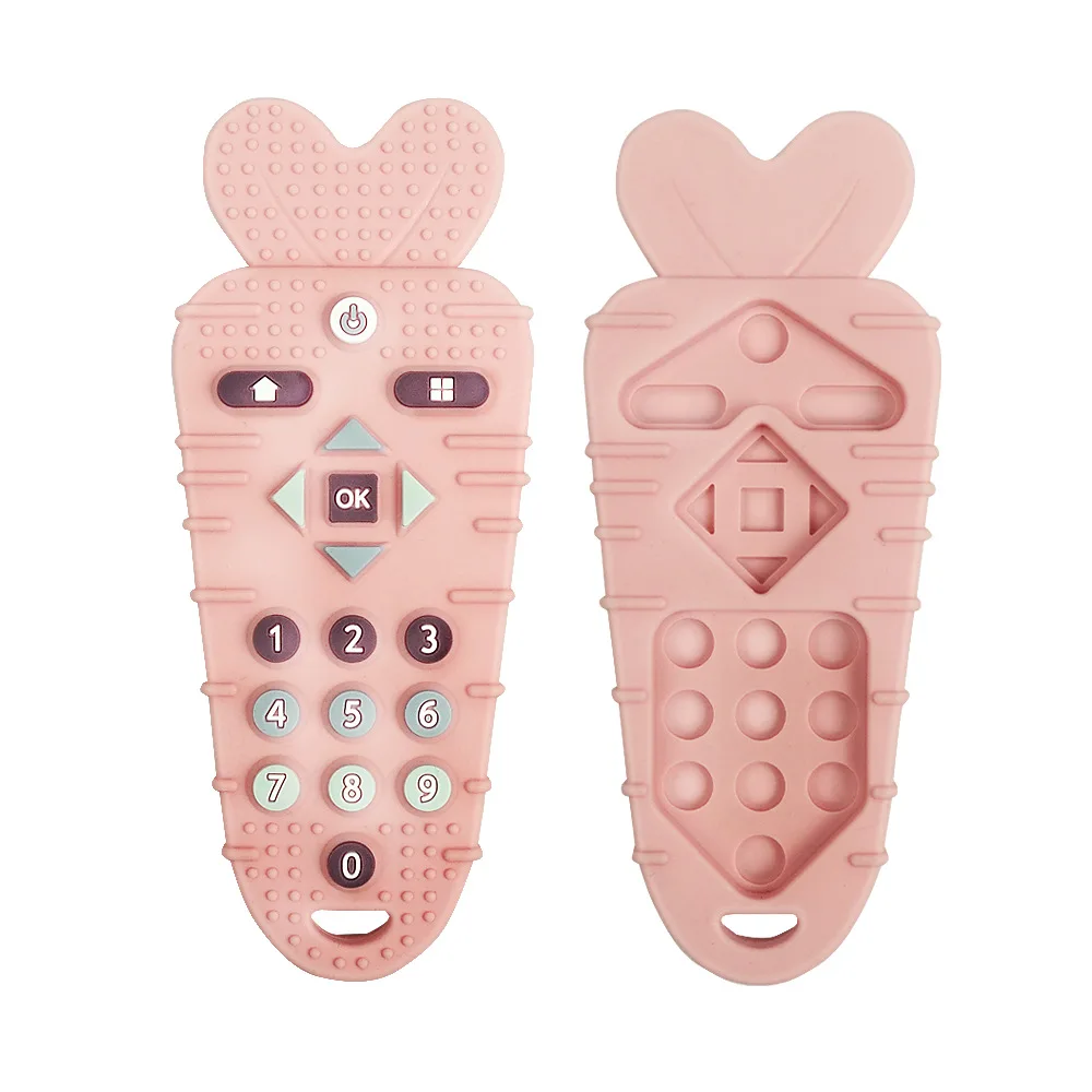 Silicone Remote Control Shape Teethers Babies Chew Toys  Anti-eating Hand Grinding Chewing Toy
