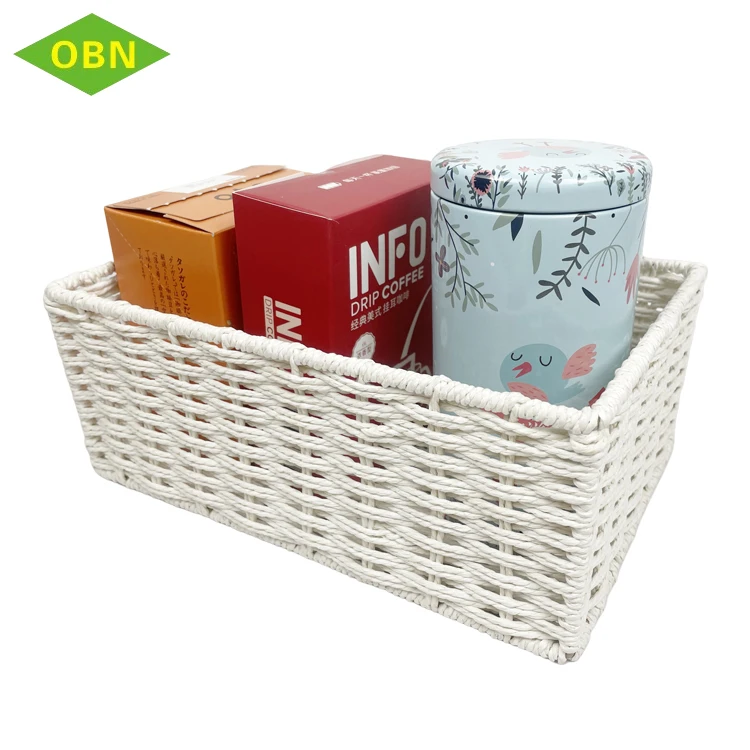 Hot sale colorful paper twine woven kids bike woven basket storage sundries shelves basket wall decor